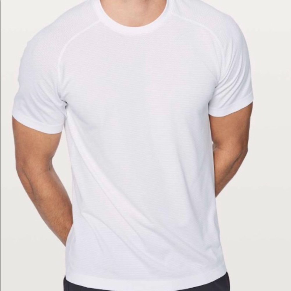 White Lululemon Short Sleeve Shirt